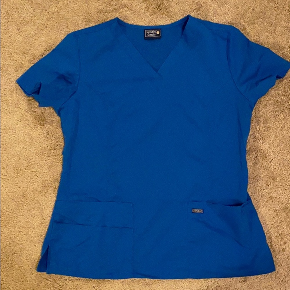 Sanibel scrubs set royal blue